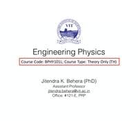 Engineering Physics Application of Quantum Mechanics 