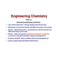 Thermodynamics Engineering Chemistry BCHY101L