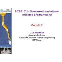 Strings Structured and Object-Oriented Programming-BCSE102L