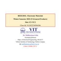  Module 5  Optical Properties of Materials Introduction, Electronic Materials - BEEE201L