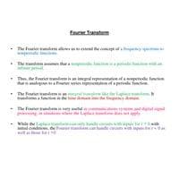 20-Fourier transform and its circuit applications Circuit Theory BEEE203L