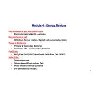 Energy Devices Engineering Chemistry BCHY101L