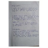 Analytic Functions Complex Variables and Linear Algebra-BMAT201L