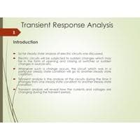 8-Module 4 Analysis of transient response Circuit Theory BEEE203L