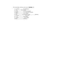 ESTAR verb exercise Spanish 1 - BESP101L