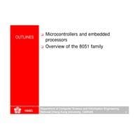 7-Microcontroller 8051- Organization and Architecture-16-12-2022 Microprocessors and Microcontrollers-BECE204L