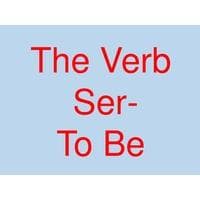 The Verb Ser To Be Spanish 1 - BESP101L