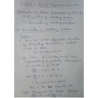 Formation of a pde 1 Differential Equations and Transform-BMAT102L