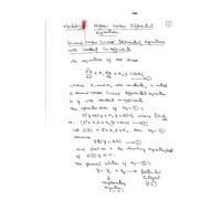 Linear differential equations with constant coeff 1 Differential Equations and Transform-BMAT102L