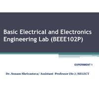 Software experiment 1 Verification of KCL and KVL Basic Electrical and Electronic Engineering Lab- BEEE102P(1)