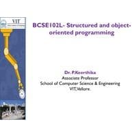 Inheritance - Basics Structured and Object-Oriented Programming-BCSE102L
