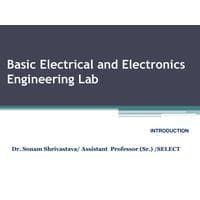 INTRODUCTION TO HARDWARE BEEE LAB, BREAD BOARD AND CIRCUIT CONNECTION  Basic Electrical and Electronic Engineering Lab- BEEE102P